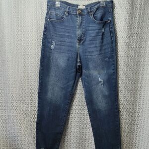Nicole Miller Distressed Denim Jeans